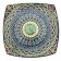 Largan Rishtan ceramics "Patterns", 25 cm, square, blue, mix
