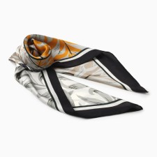 Women's scarf minku rr 70*70 cm, col. grey