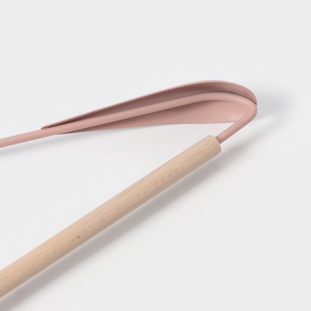 Shoulders - a clothes hanger with reinforced shoulders Ladoom Laconique, 42 × 24 × 3.2 cm, pink color-3