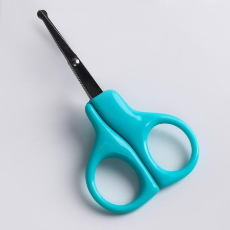 Baby scissors, turquoise color