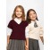 Жилет для девочки Amarobaby Knit, рост 140 см, цвет бордовый