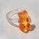 Ring "Marmalade Bear", orange color, size 17