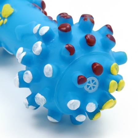 The toy squeaks enlarged "dumbbells with paws" for dogs, 16.5 x 6 cm, blue-2