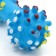 The toy squeaks enlarged "dumbbells with paws" for dogs, 16.5 x 6 cm, blue