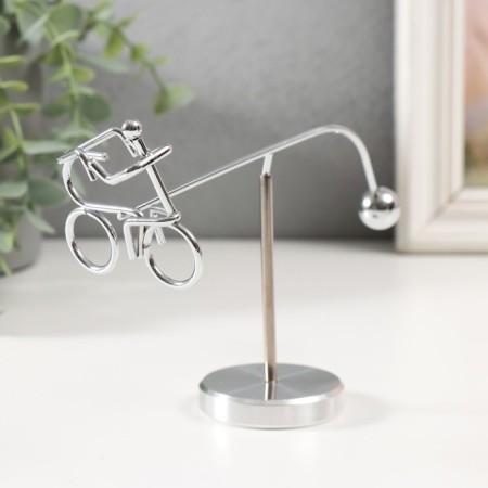 Metal Pendulum "Balancir. Cyclist" 15.5x4.8x12.8 cm