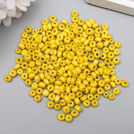 Beads for creativity tree "Juicy lemon" set 20 grams 0.4x0.4 cm-1