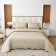 Kit: bedspread, pillowcase, size 240x260 cm, 50x70 cm - 2 pcs, color cream