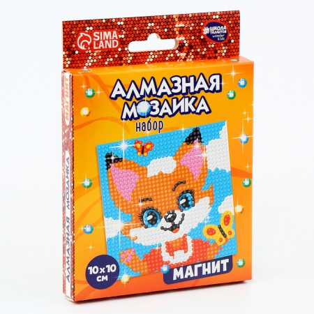 Diamond mosaic Magnet for children "Fox"-5