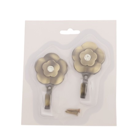 Single -rod hook for curtains Cappio KC117, bronze color, 2 pcs-8
