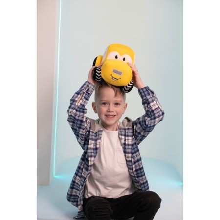 Tractor soft toy, yellow color-9