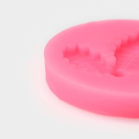 Mold "Leaves with berries", silicone, 5.3 × 5.3 × 1 cm, color mix-3