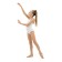 A swimsuit for gymnastics and dancing Grace Dance, p. 28, white color