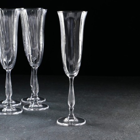 A set of glasses for champagne Fregata Optic, 190 ml, 6 pcs-1