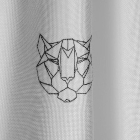 Set of curtains "Luka", size 2x145x270 cm, white color-2