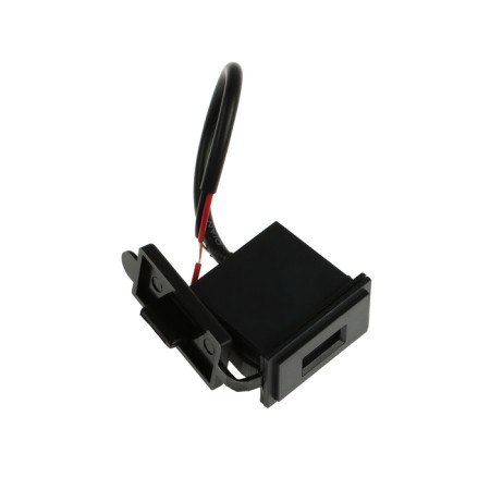 USB connector with a wire 12.5 cm, 2 PIN, 2.1 A, 5 V, black-3