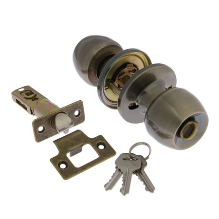 Latch 1103, with a key, bronze color-3