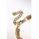 Bracelet with rhinestones "Bright" rectangle, white color in gold, 18 size