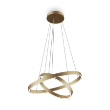 Suspension lamp Maytoni Mod058PL-L55BSK, LED, 56W, 60x60x134 cm, 2600lm, brass color