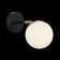 Wall lamp EVOLUCE. Sle220401-01. Forli. 1x60 W, E27, 13x13 cm, black color, brass