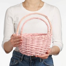 A set of baskets, 2 pcs, 24 × 13 × 26 cm, 19 × 11 × 22 cm, willow