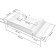 Santa Santa "Jupiter" 900121, above the washing machine, 800x500 mm, right, without brackets 973895