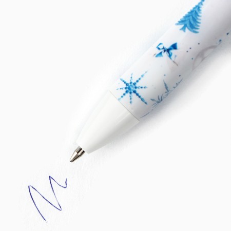Automatic matte ballpoint pen in the envelope "Happy New Year!", 0.7 mm-2