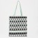 The shop bag is double-sided, without fastening, external pocket, mint color