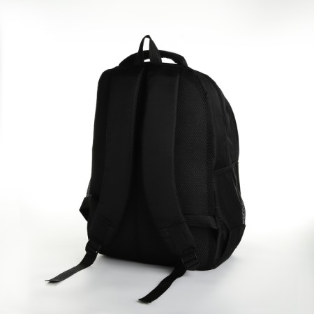 Youth backpack from lightning textiles, 5 pockets, black/red color-3