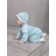 Children's overalls with a fashion cap, height 68 cm, blue color