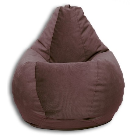 The hand-bag “Pear” is positive Liberty, size L, diameter 80 cm, height 100 cm, velor, brown color