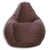 The hand-bag “Pear” is positive Liberty, size L, diameter 80 cm, height 100 cm, velor, brown color