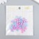 Decor for creativity plastic "forget -me -nots blue and lilac" set of 70 pcs mix 0.8x0.8 cm