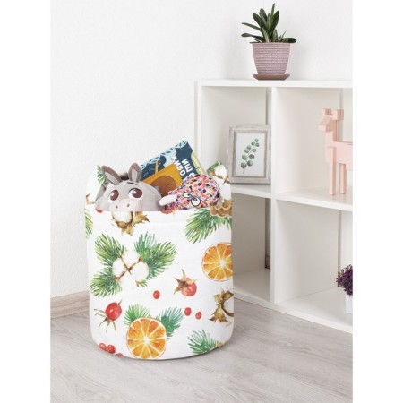 Basket for toys "Christmas still life, size 35x35 cm