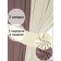 Set of curtains "Canvas", size 200x270 cm, 2 pcs, dusty rose, milk