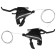 Schifters with brake pen, 3+7 speeds