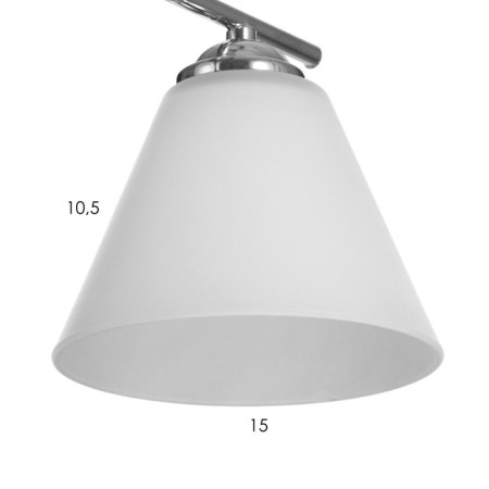 Люстра "Лаура" 2x60Вт E27 хром 44х14х30 см BayerLux-5