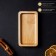 Menzhitsa wooden rectangular shade, 18 × 10 cm, 1 section, birch, saturated with oil