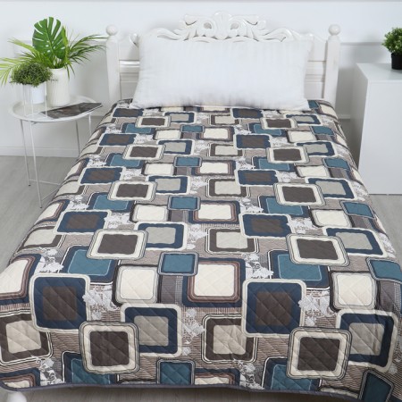 Labyrinth cover 150x210cm, beige, calico 120g/m, HL 100%