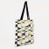 Bag-goper is bilateral, without fastening, outer pocket, black/multi-colored color
