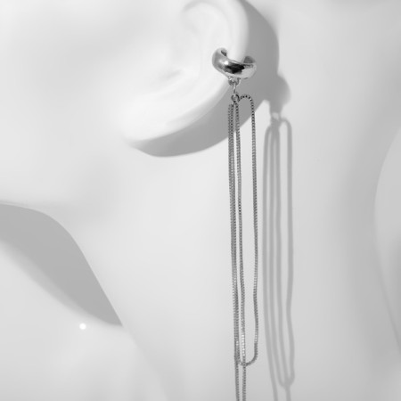 Earring "Kaff" Grace, Silver Color-2