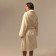 Tainted female bathrobe SL Home: Basic "Aivori", size XL, 100% cotton, 420 g/m2