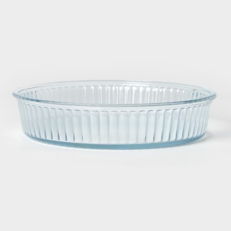 Glass baking dish, d = 28 cm, h = 6 cm