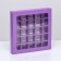 Box for sweets 25 pcs with a window, 22 x 22 x 3.5 cm, lilac