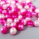 Beads for creativity plastic "gradient pink" set of 20 g, d = 0.8 cm, mix of holes/without