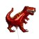 Foil ball 14 "Dinosaur Tyrannosaurus, brown, with a valve