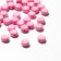 Acrylic bead "English letters" mix, 7 × 4 mm, set 10 g, light pink color