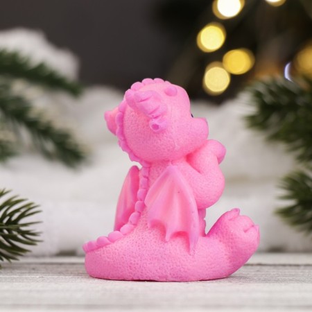 Figure soap "Dragon Limonchik" Pink, 45gr-3