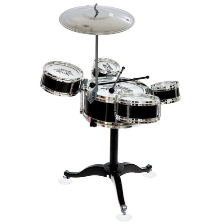 Drum installation "hard-rock", 5 drums, 1 plate, black color-2