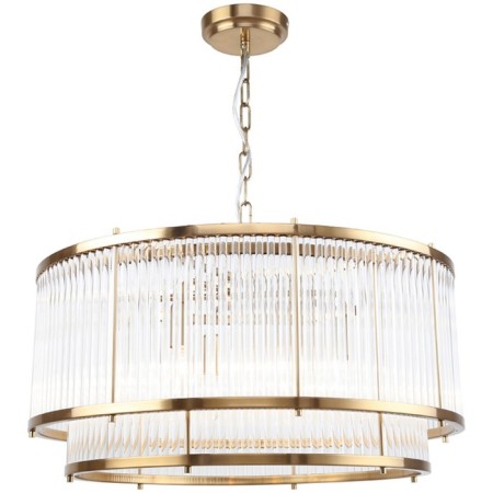 Suspended chandelier Two-ONE 6XE14 40W, size 60x60x40-92 cm, bronze color
