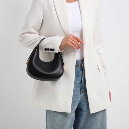 Women's bag with lightning, black color-1